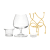 Vinology cognac - brandy warmer set gold