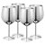 Violette wine glasses stainless steel 48 cl 4-pack