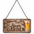 Bar sign Welcome to the beer garden 10x20 cm