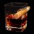 Whiskey glass Modern with cigar holder