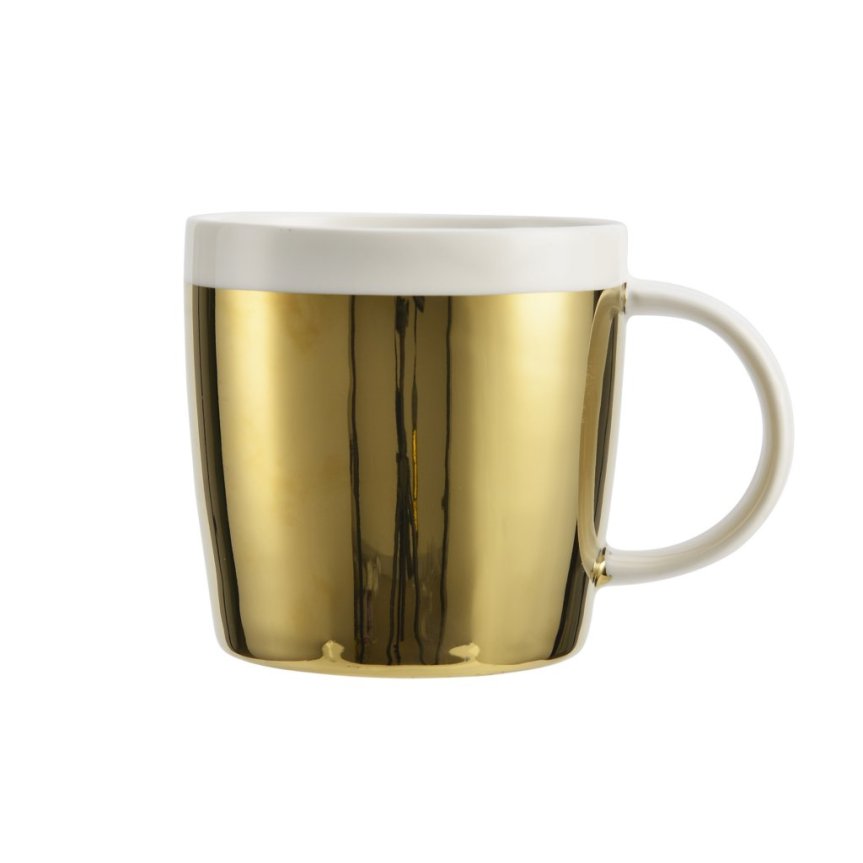 Coffee cup gold