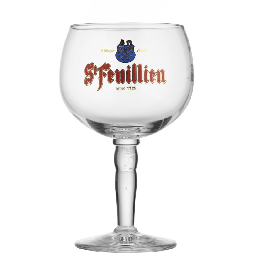 St Feuillien beer glass