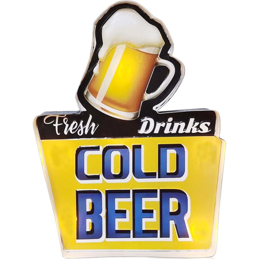 Bar sign "Fresh Drinks - Cold Beer 30x40 cm