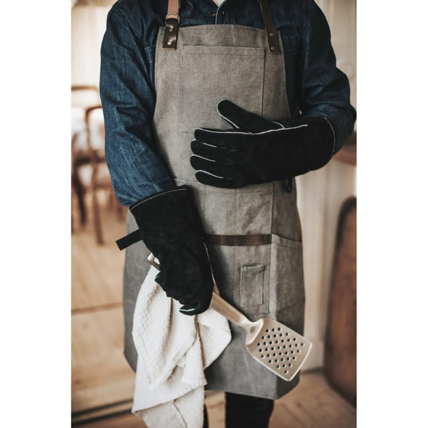 BBQ grill gloves in leather Dorre