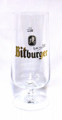 Bitburger beer glass 40 cl
