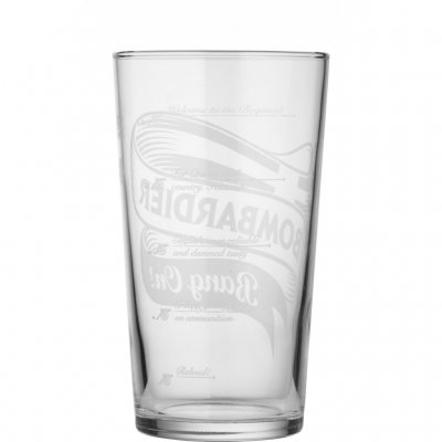 Bombardier beer glass pint