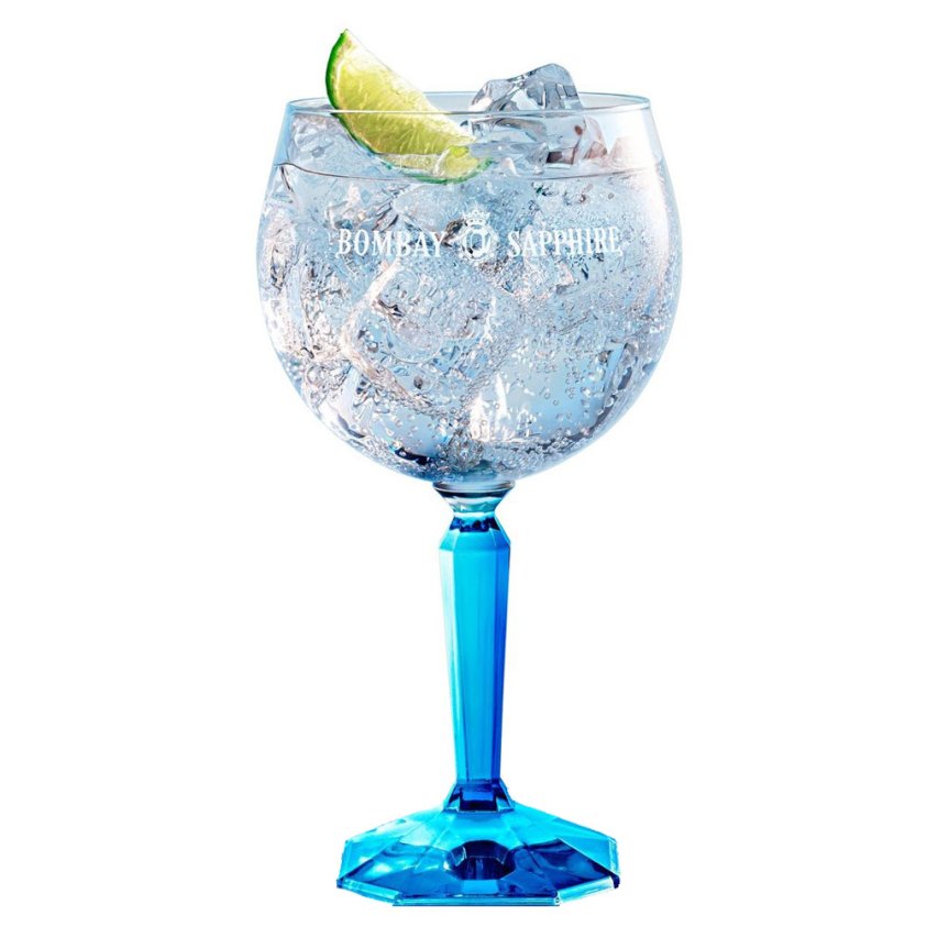Bombay Sapphire Ginglas gin & tonic glass