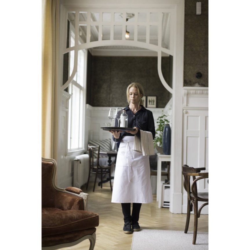 Chest Apron white with pocket