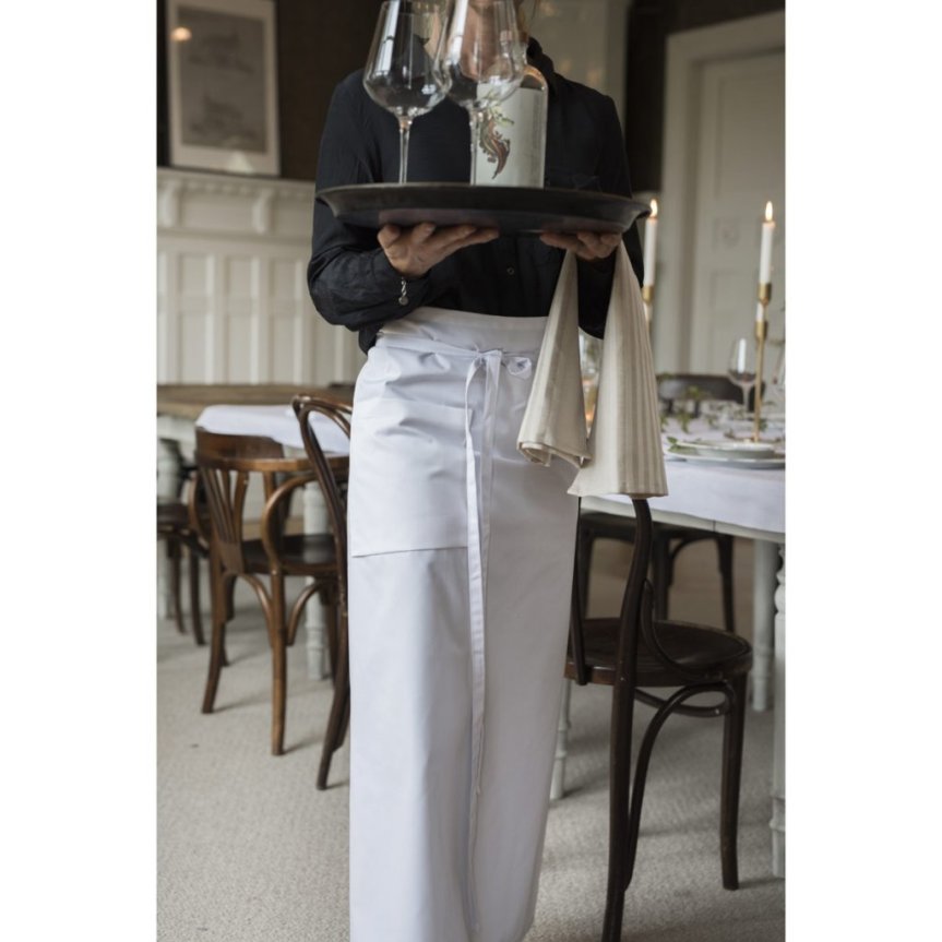 Chest Apron white with pocket