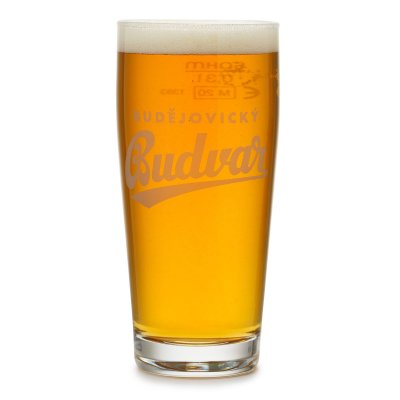 Budvar beer glass 30 cl