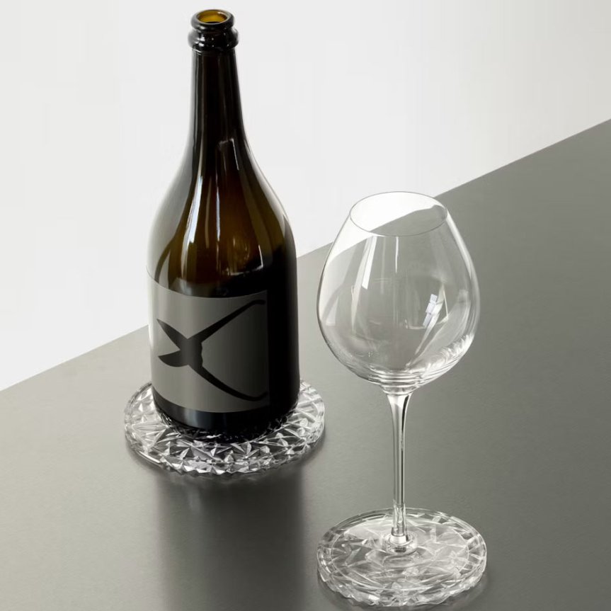 Zoom image of Carat coaster for bottle Orrefors