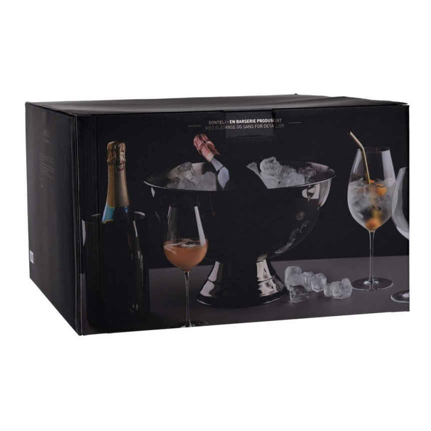 Champagne cooler gun metal black 10 L