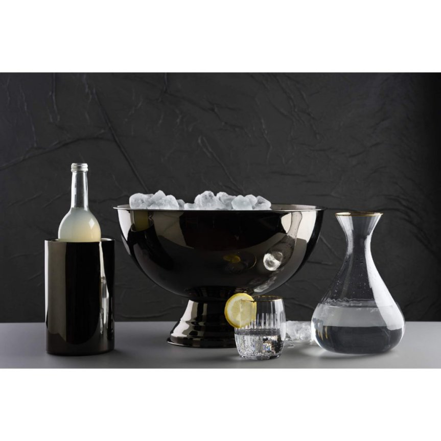 Champagne cooler gun metal black 10 L