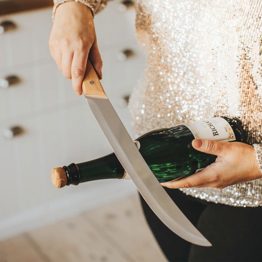 Charlie Champagne Saber light wooden handle