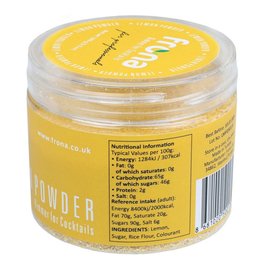 Cocktail rimmer lemon 100 grams