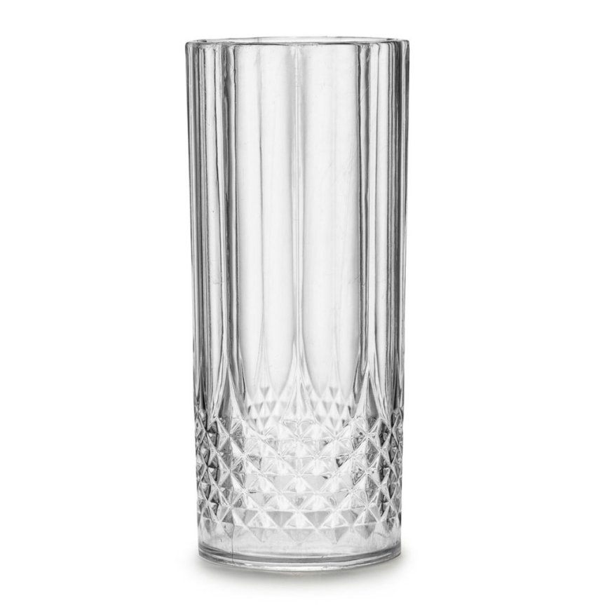 Highball glass Crystal Effect in cut plastic