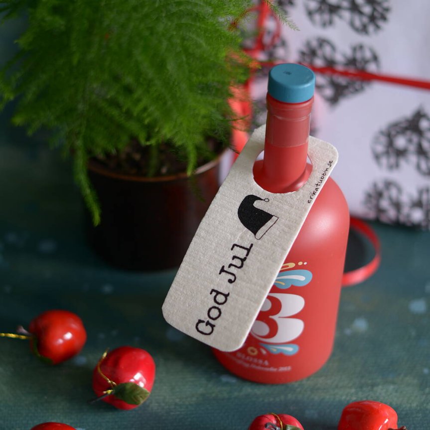 Dish cloth card GOD JUL