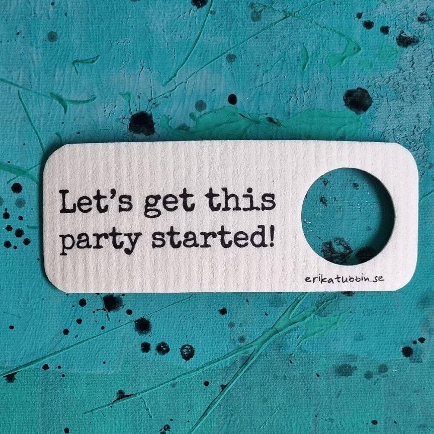 Dish cloth card PARTY