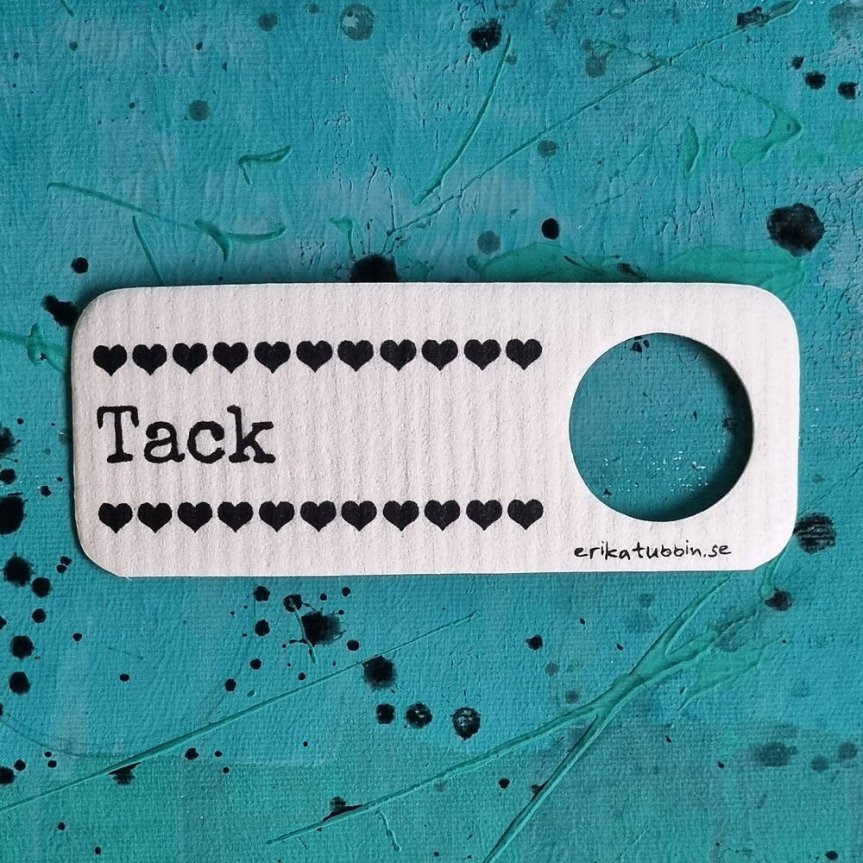 Dish cloth card TACK