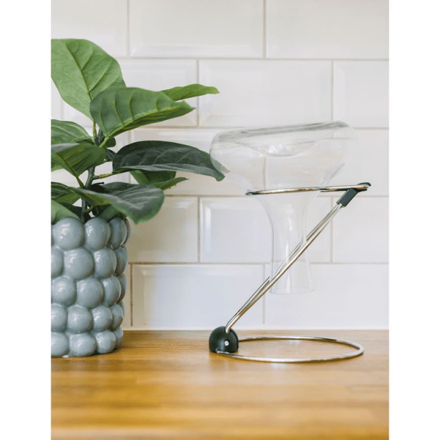 Dixie Dish rack for carafes collapsible chrome-plated metal