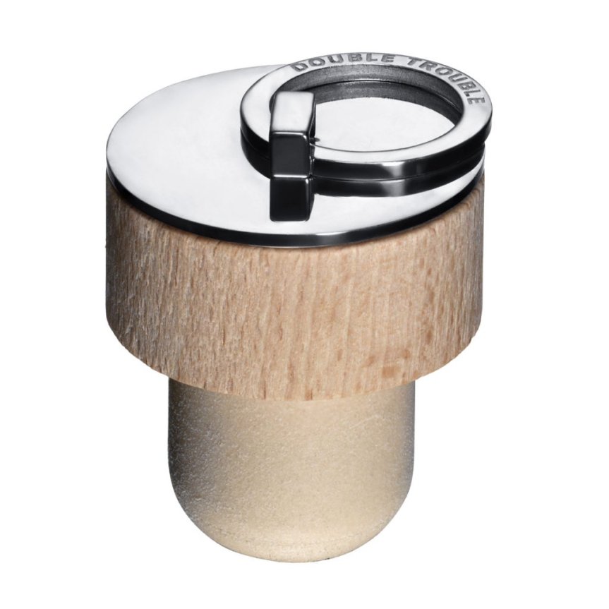 Bottle cap for "Double Trouble" Gin bottle - design by Efva Attling