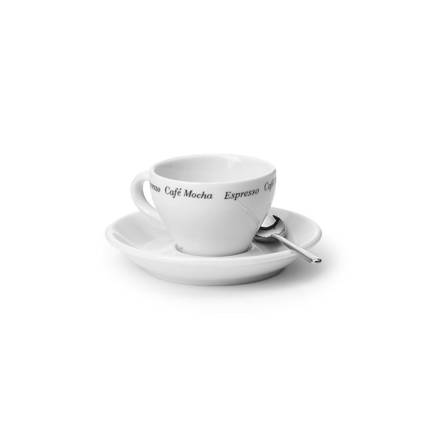 Barista Espresso cup with saucer 2-pack