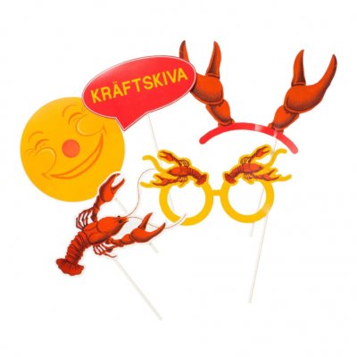 Fotoprops for a crayfish party 10 pcs