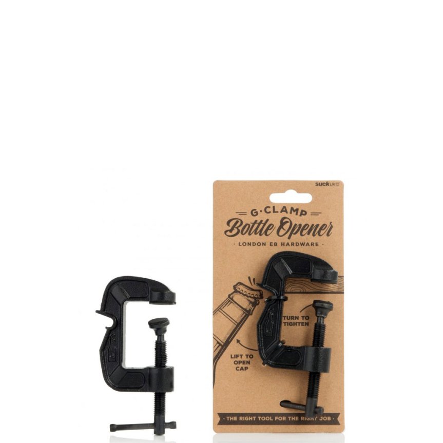 Bottle opener G-clamp