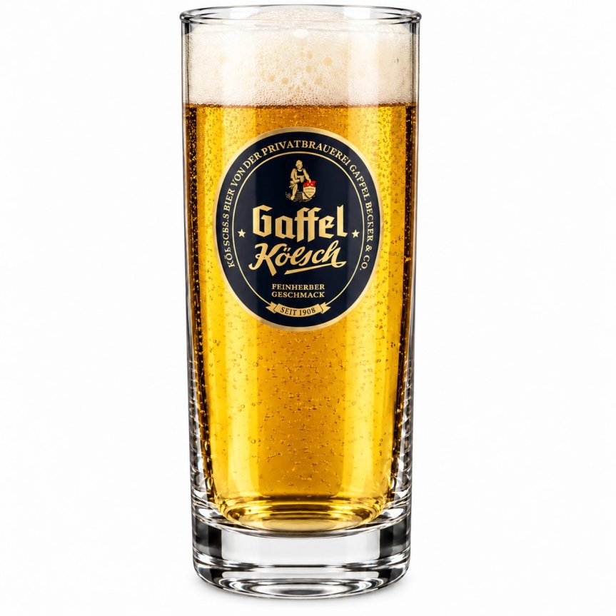 Zoom image of Gaffel Kölsch beer glass 20 cl