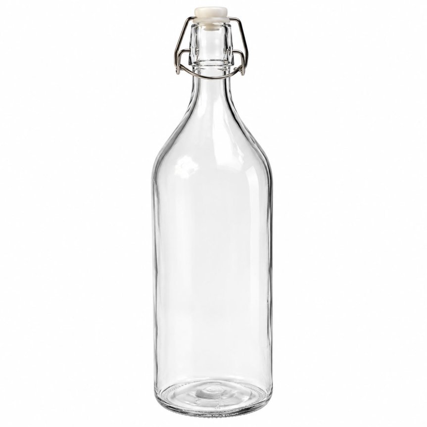 Zoom image of Glass bottle with swing-top closure 1 litre