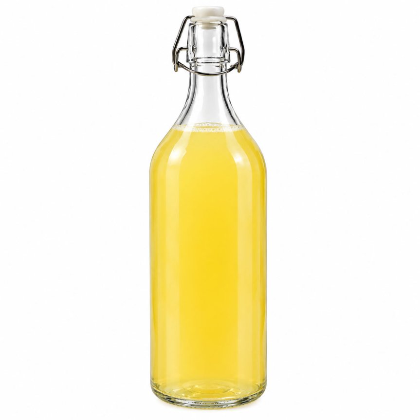 Zoom image of Glass bottle with swing-top closure 1 litre