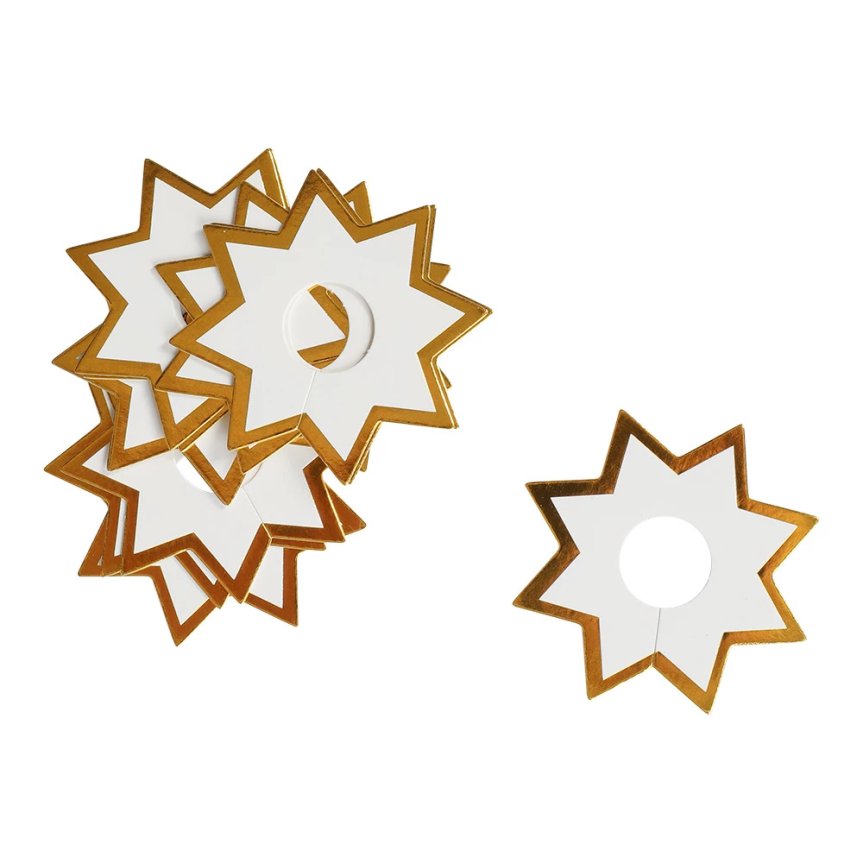 Glass markers stars 12-pack in paper