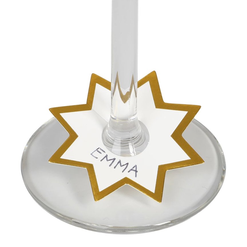 Glass markers stars 12-pack in paper