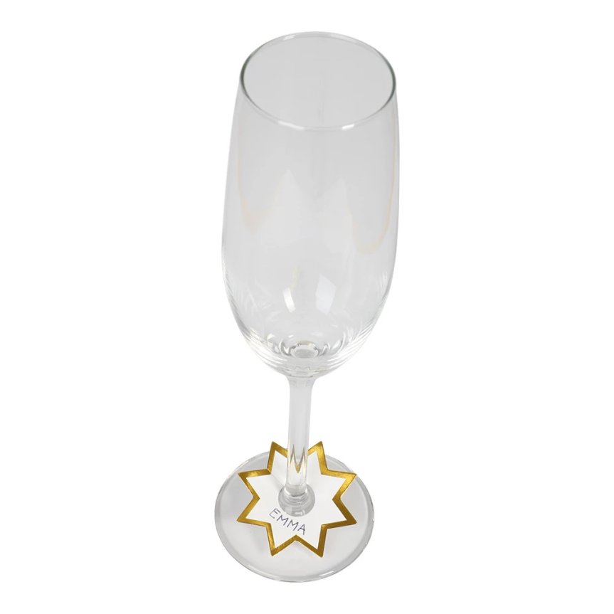 Glass markers stars 12-pack in paper