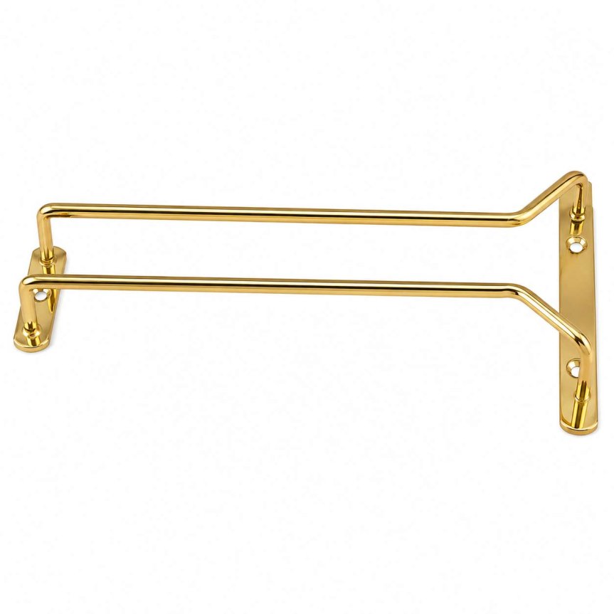 Zoom image of Brass glass rack for mounting 30 cm, 2-pack