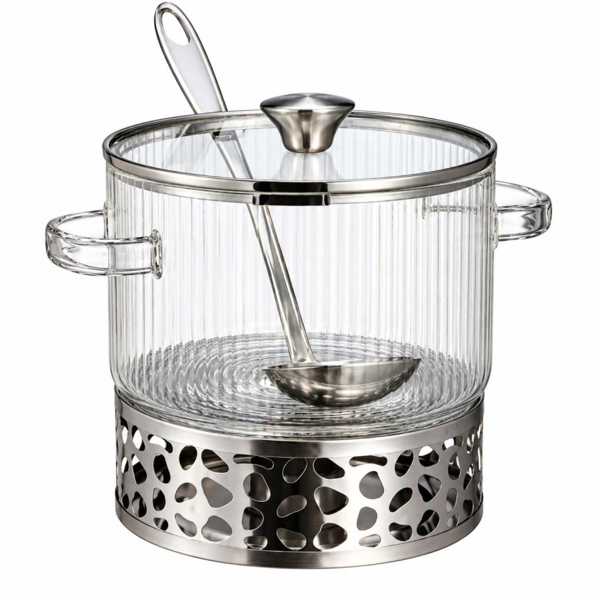 Zoom image of Samstund mulled wine jug 1.3 litre with warmer and ladle
