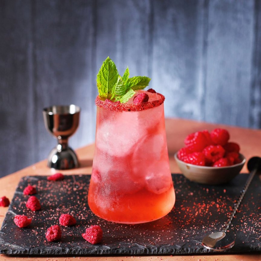 Cocktail rimmer raspberry 100 grams
