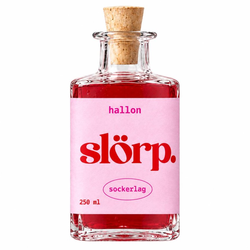 Zoom image of Slörp Sugar Syrup Raspberry 25 cl
