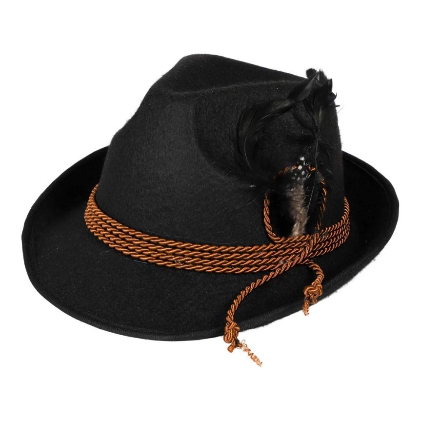 Zoom image of Black Oktoberfest Hat – Classic Tyrolean Hat