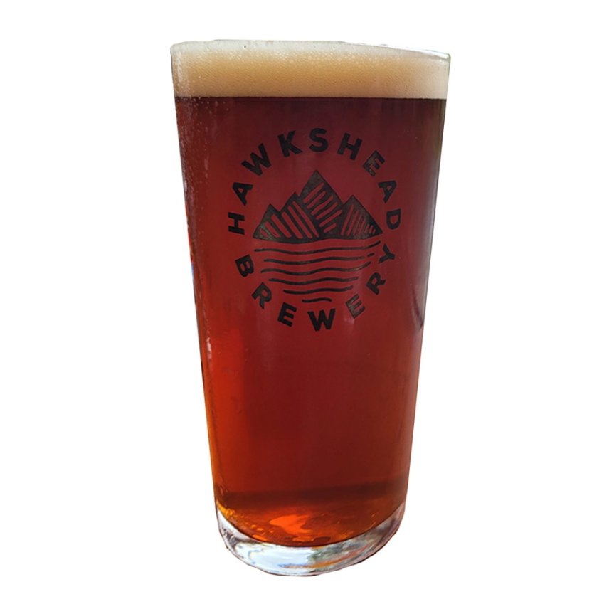 Hawkshead Brewery half pint beer glass