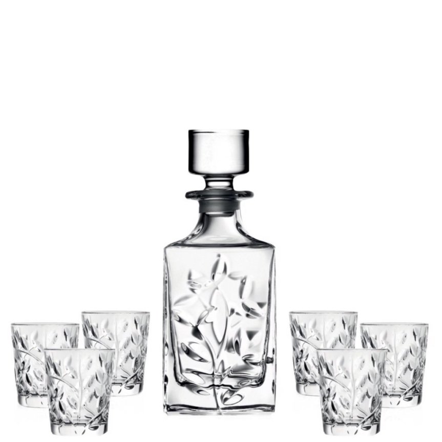 RCR Laurus Karaff Karaffpaket Lauruspaketet Decanter 6 glas