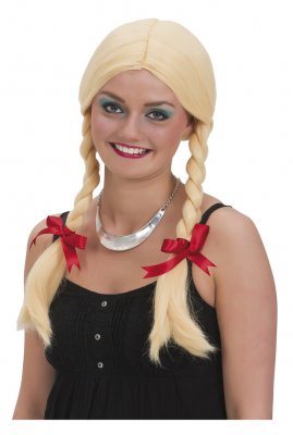 Blond wig with braids