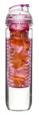 Flask with Fruitholder - pink
