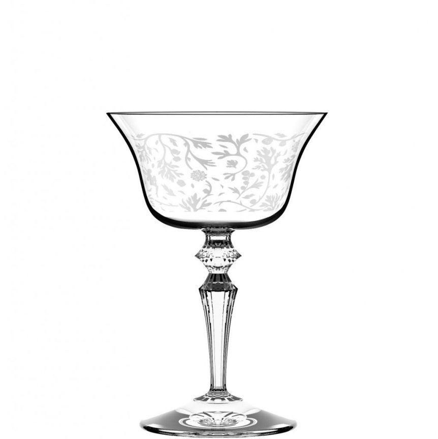 Wormwood Double Presidente decored cocktail glass 220 ml 6-pack