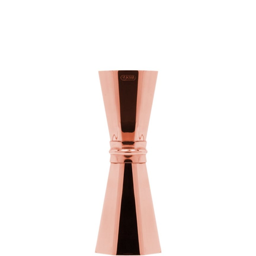 Yukiwa Octagon jigger rose gold plated 33/45 ml