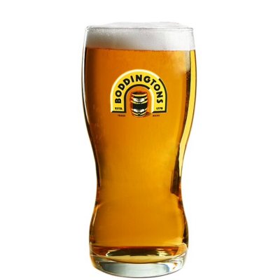 Boddington beer glass pint ölglas