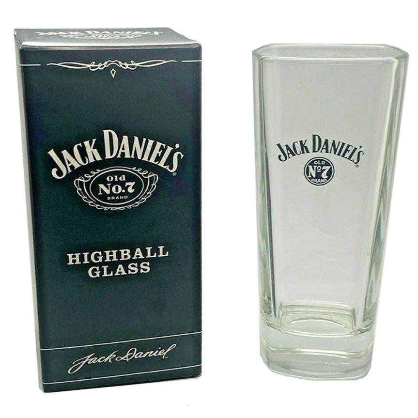 Jack Daniels No.7 highball drinking glass