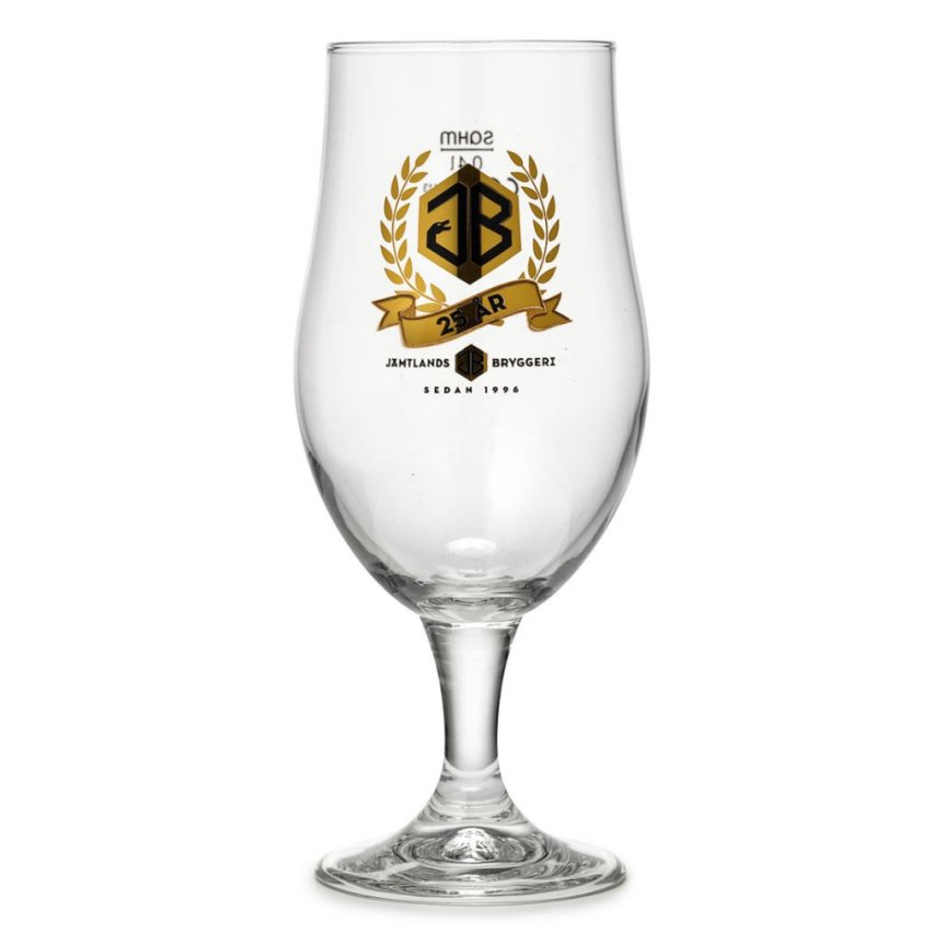 Jämtlands Bryggeri beer glass Jubilee 40 cl
