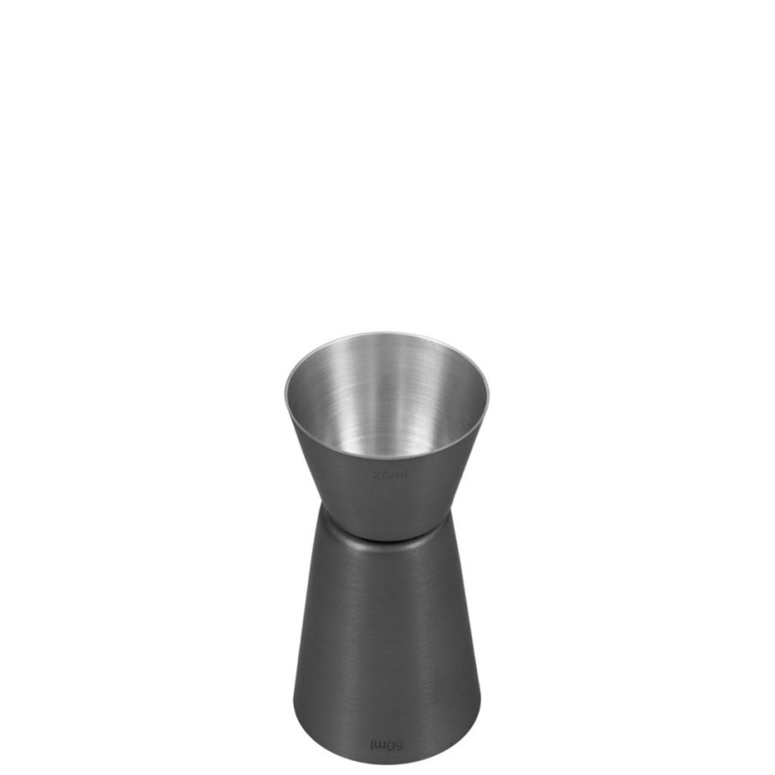 Measuring cup 2,5-5 cl Gun Metal black