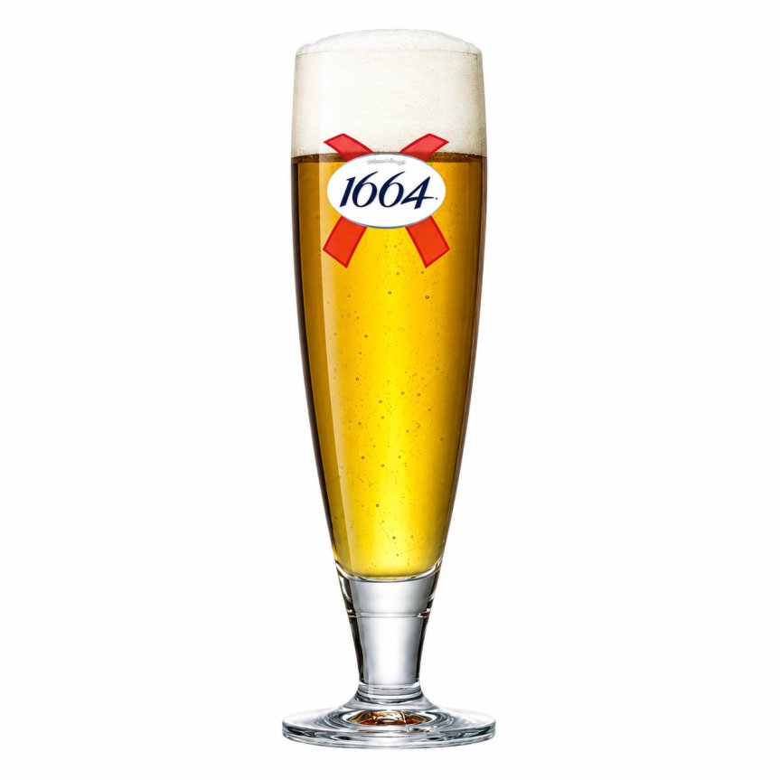 Zoom image of Kronenbourg 1664 beer glass 40 cl